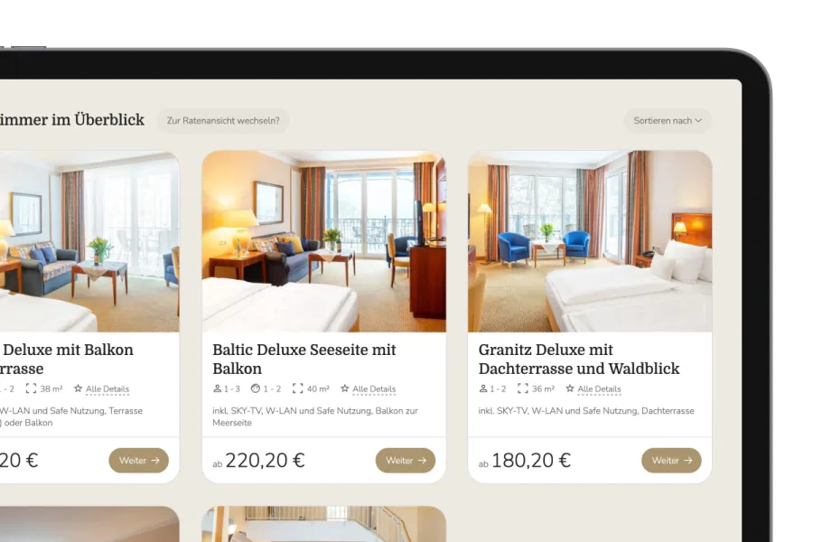Direkt buchbar. Nahtlos verbunden.